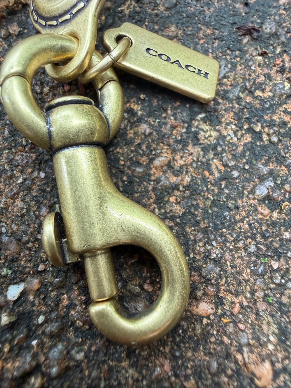 Coach Gold Tone Chunky Chain Replacement Shoulder Strap 18” - Picture 4 of 7